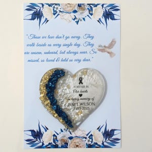 Funeral Favors Remembrance gift Memorial Magnet Favor for Guest Personalized Memorial Gift Funeral magnet favor with card image 3