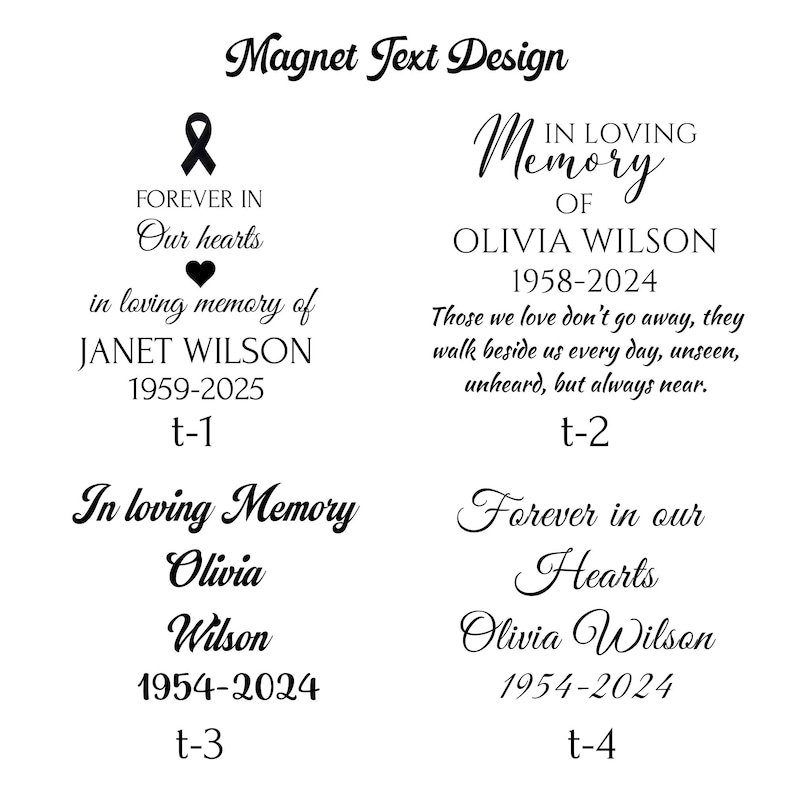 Funeral Favors Remembrance gift Memorial Magnet Favor for Guest Personalized Memorial Gift Funeral magnet favor with card image 11