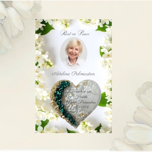 Funeral Favors Remembrance gift Memorial Magnet Favor for Guest Personalized Memorial Gift Funeral magnet favor with card image 7