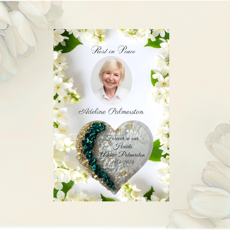 Funeral Favors Remembrance gift Memorial Magnet Favor for Guest Personalized Memorial Gift Funeral magnet favor with card image 7
