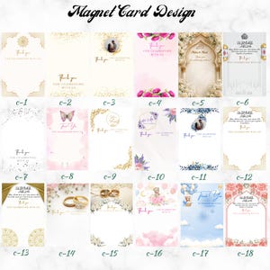 Muslim wedding favors - Ayatul Kursi Wedding Magnet Favors - Aqeeqah Favor - Islamic Wedding Nikah Favor Custom Islamic Gift image 20