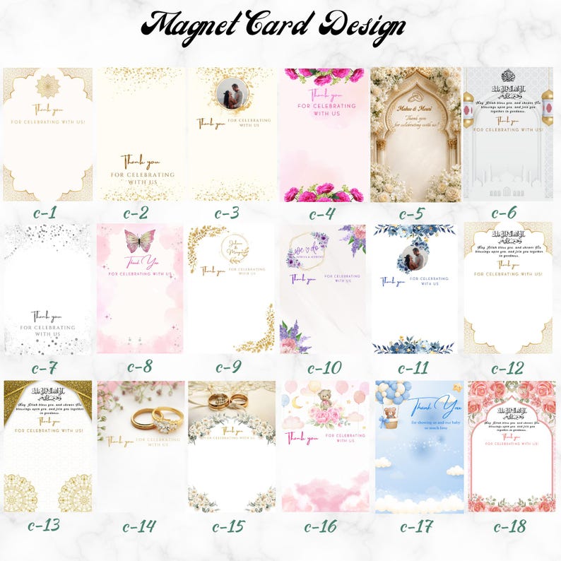 Muslim wedding favors - Ayatul Kursi Wedding Magnet Favors - Aqeeqah Favor - Islamic Wedding Nikah Favor Custom Islamic Gift image 20