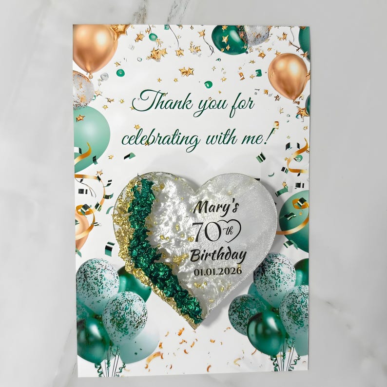 40th 50th 60th 70th 80th Birthday Magnet Favors First Magnet Favors Birthday Magnet Gift for Guest 1st Birthday Magnet image 6