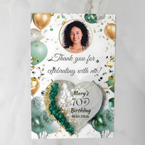 40th 50th 60th 70th 80th Birthday Magnet Favors First Magnet Favors Birthday Magnet Gift for Guest 1st Birthday Magnet image 8