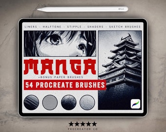 Pinceaux pour procréer en demi-teintes, Jeu de pinceaux pour procréer manga comique, Brosses pour procréer manga, Procréer anime