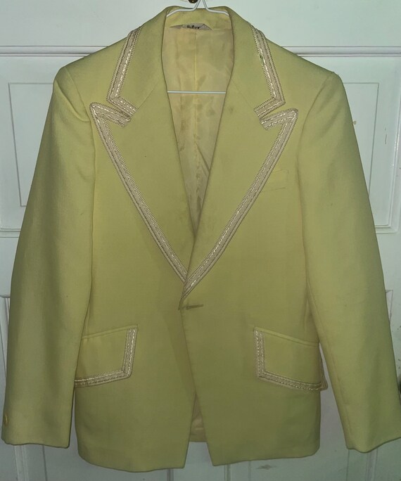 Vintage 1970’s After Six Yellow Tuxedo Size M