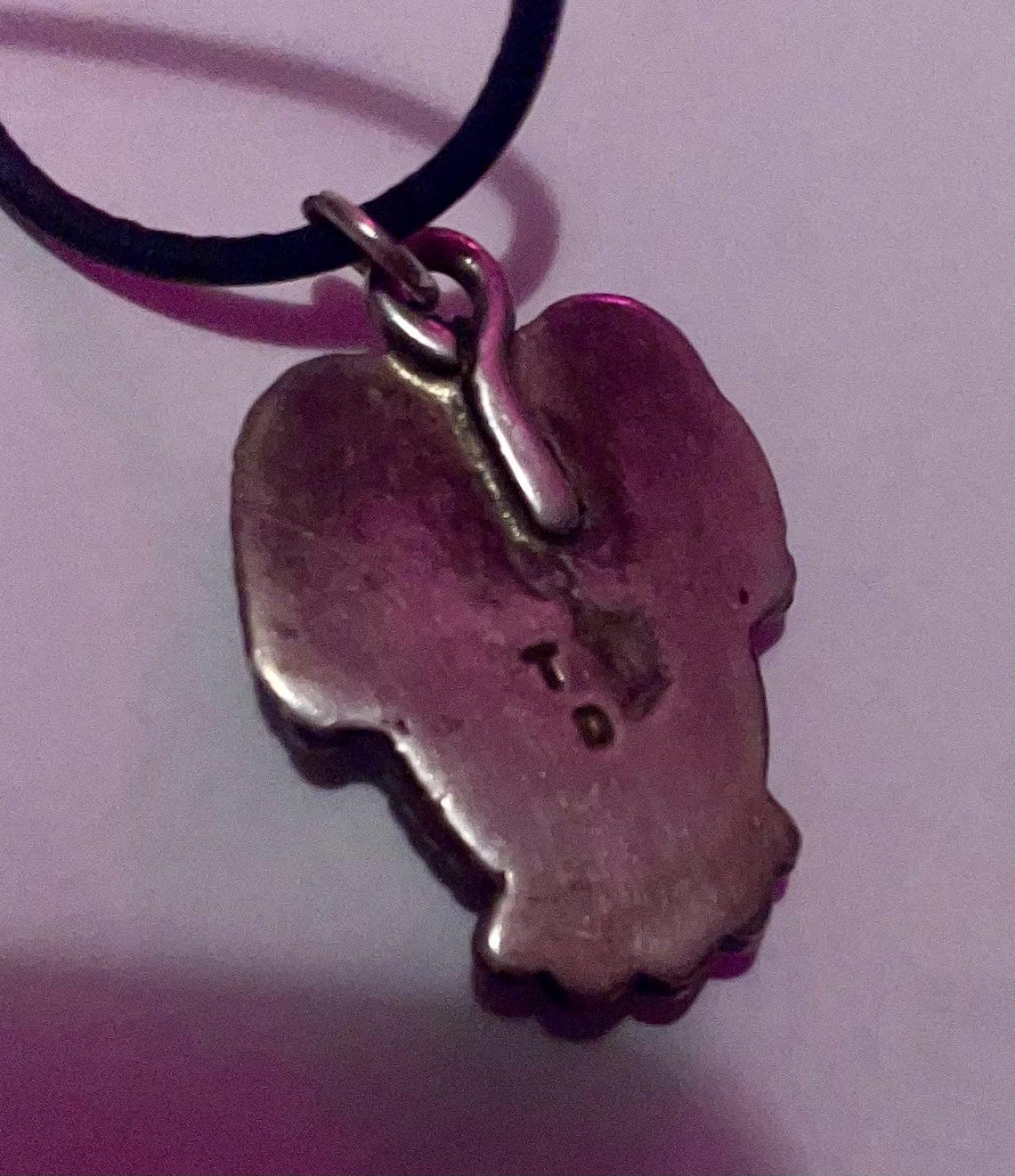 AUTHENTIC HANDMADE  Sterling Silver Turquoise Disc Necklace Vintage Navajo main image 0