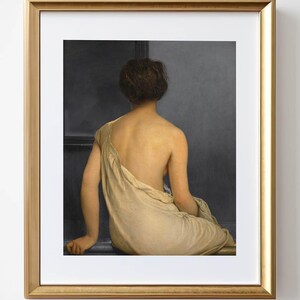 Antique Woman Portrait Print: Vintage Cottagecore Wall Art (Digital Download)