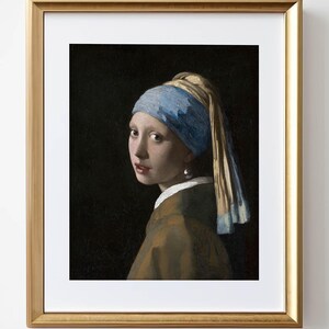 Vintage Woman Portrait Print: Antique Cottagecore Wall Art (Digital Download)