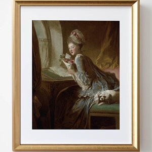 Vintage Woman Portrait Print: Antique Cottagecore Wall Art (Digital Download