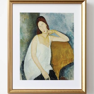 Antique Woman Portrait Print: Vintage Cottagecore Wall Art (Digital Download