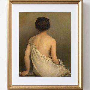 Vintage Woman Print: Rustic Feminine Art for Gallery Wall (Digital Download)