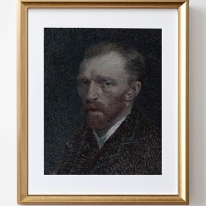 Vintage Gentleman Portrait Painting: Dark Academia Library Art (Digital Download)