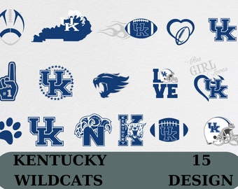 Kentucky Wildcats SVG Bundle,Unıversty svg,Kentucky Wildcats Basketball Logo, football teams,UK Svg Files University Wildcats Heart Svg