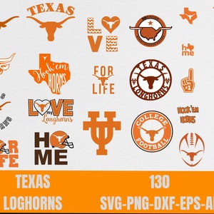 Cricut Cut Files - Layered SVG - University Team Logos - University SVG - College SVG-texas