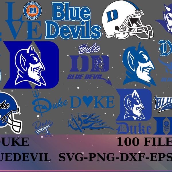 100 Blue Devils Svg,Unıversty Svg Bundle, Football svg, college football ,Football Vector, Football Cricut,Football Clipart,Digital Download