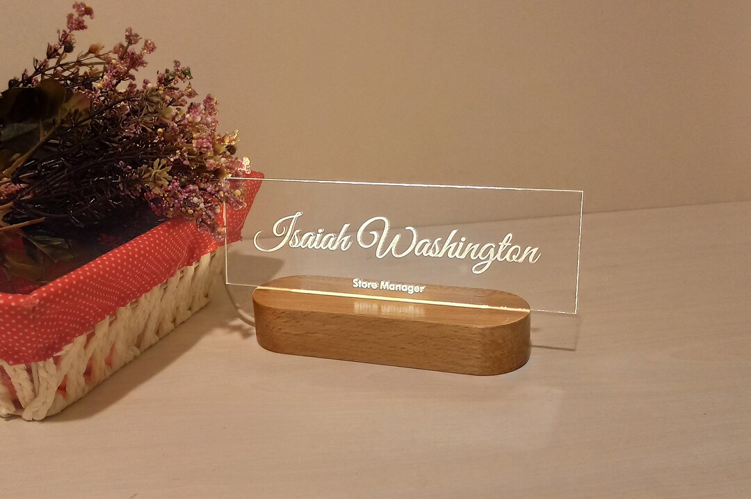 Custom Office Desk Plate Office Decor for Man/woman Name Etsy
