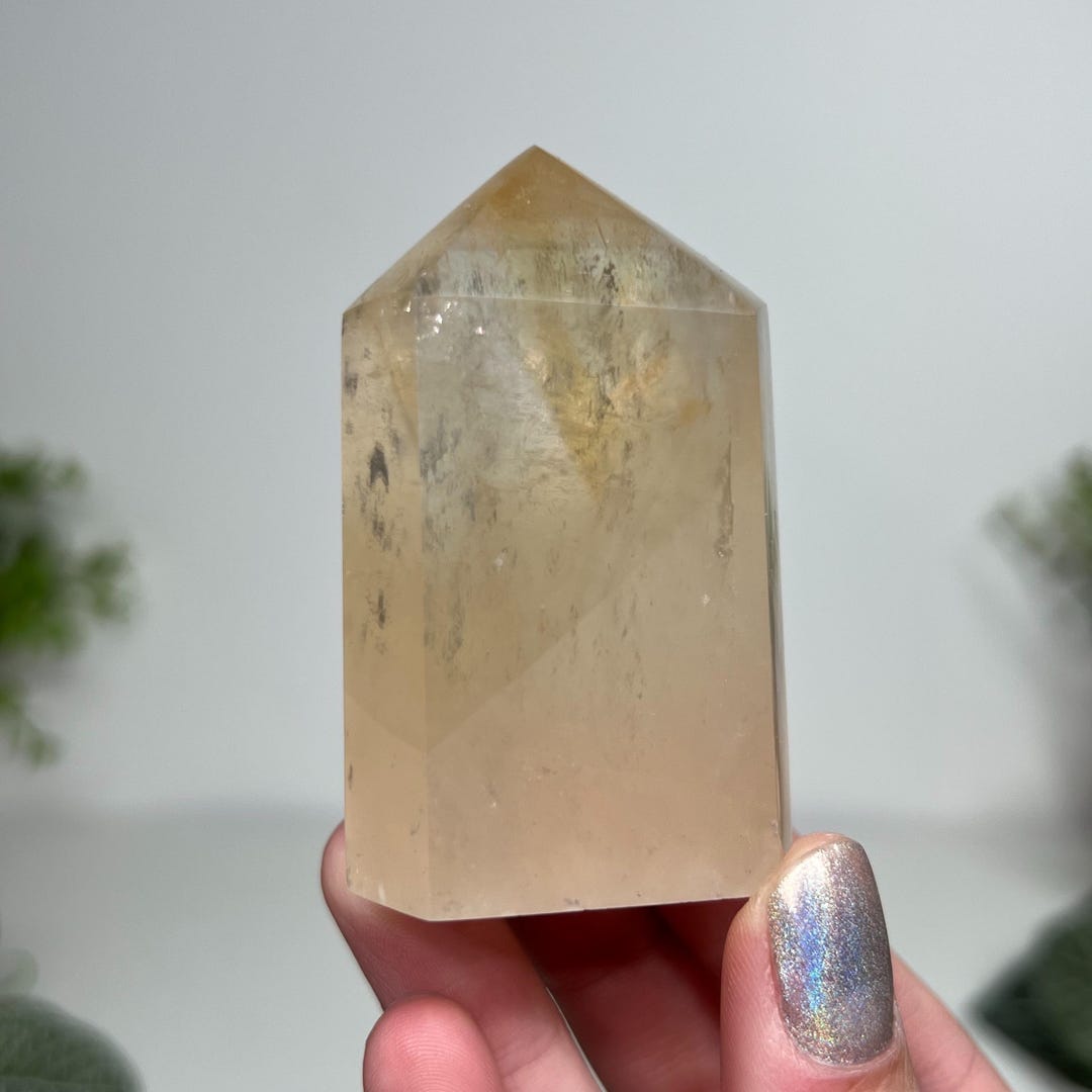 Pretty Honey Golden Calcite Tower , Point , Obelisk - Etsy