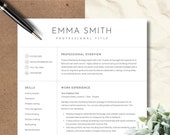 Resume Template, Clean Resume, Resume Google Docs, Resume Word & Pages, Elegant Simple Resume, Executive Resume, Resume Cover Letter, CV