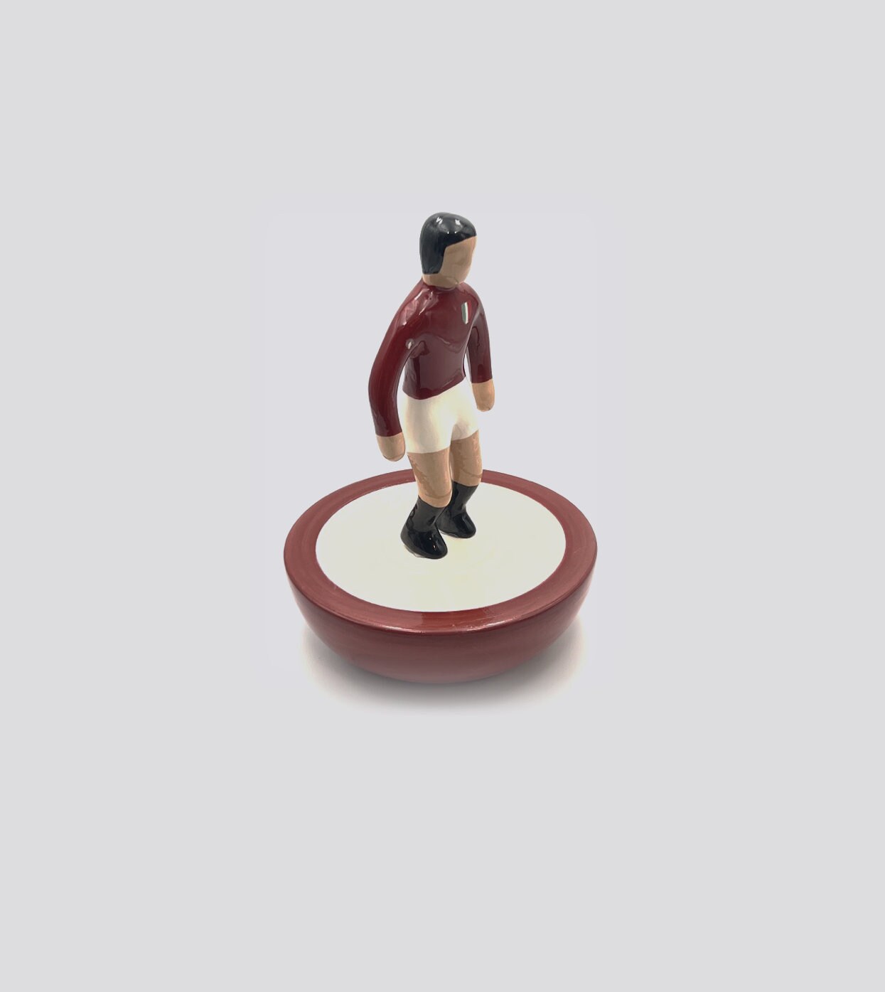 Turin - Granata - Subbuteo Ceramic Decor Statuette - Handmade Product by The Artist Stefano Puzzo - Art