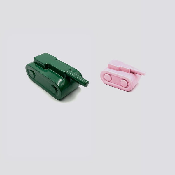 Bundle Armate Risiko - Verde + Rosa - Ceramic Decor - Handmade Product by The Artist Stefano Puzzo