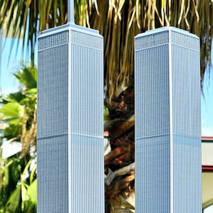 3D extra grote Twin Towers WTC - World Trade Center 3D architectonisch model - wolkenkrabber New York City - Skyline New York - ander formaat