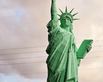 Miniaturowa Statua Wolności wydrukowana w 3D: wystrój w stylu amerykańskim, prezent podróżny