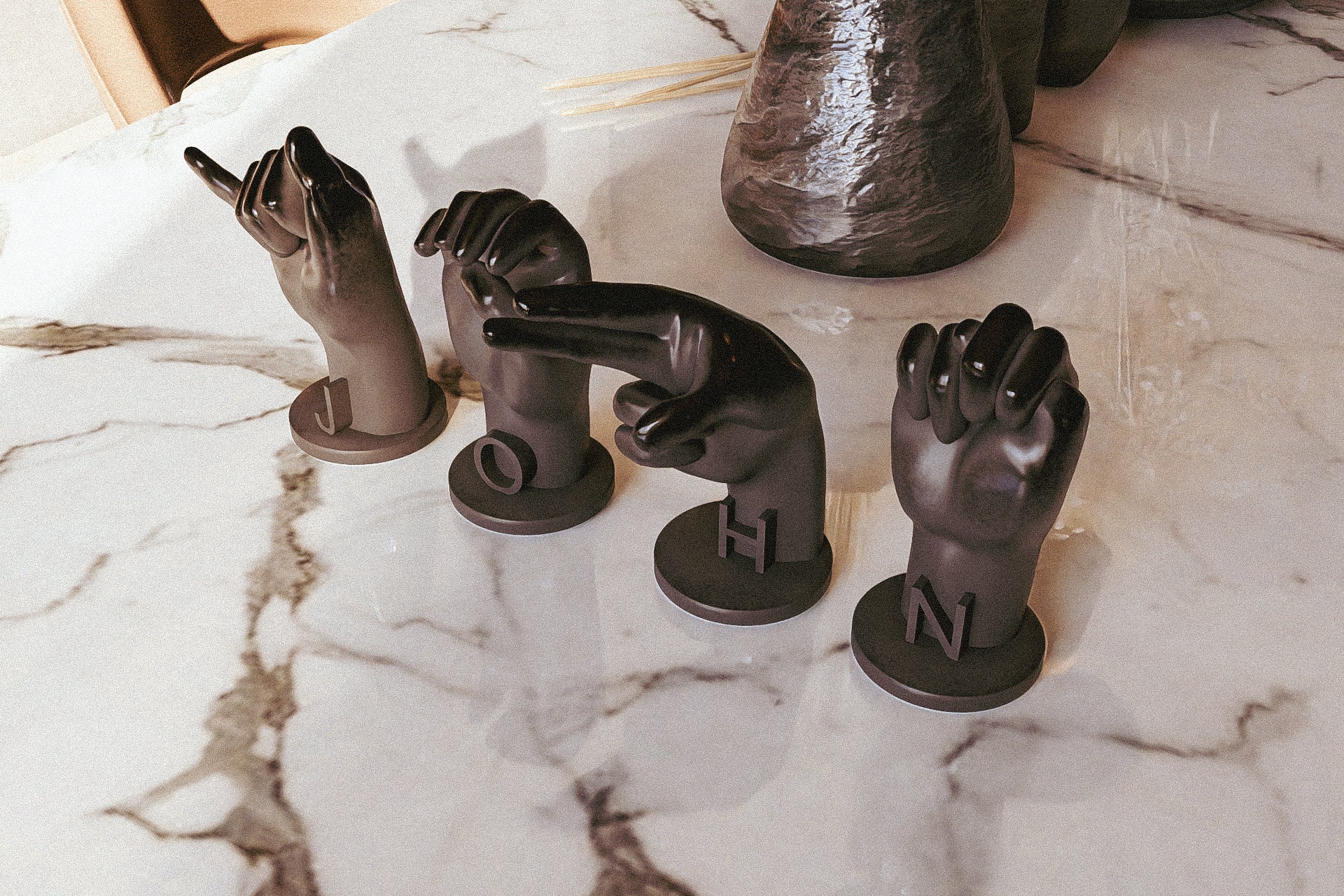 3D Printed ASL Letter: American Sign Language Alphabet - Etsy