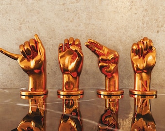 3D Printed ASL Letter: American Sign Language Alphabet