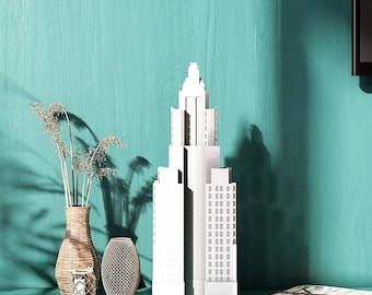 Eine Fifth Avenue 3D Modell: Chicago Art Deco Wolkenkratzer Replika