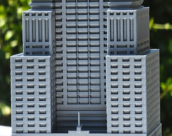 3D Printed Chrysler Building Model: Manhattan Skyscraper (STL Digital File)