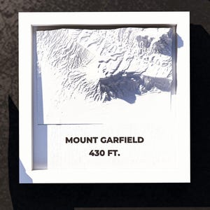 Mount Garfield 3D-geprint topografische kaartmodel - wandelcadeau - aangepaste reiskaart