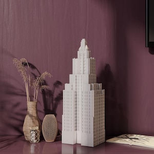 Immeuble 3D de la Cinquième Avenue - Modèle architectural de la tour des États-Unis - Gratte-ciel de la ville de New York - Modèle imprimé 3D de Manhattan