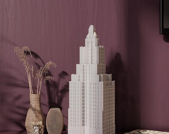 3D Printed One Fifth Avenue Model: NYC Art Deco Skyscraper