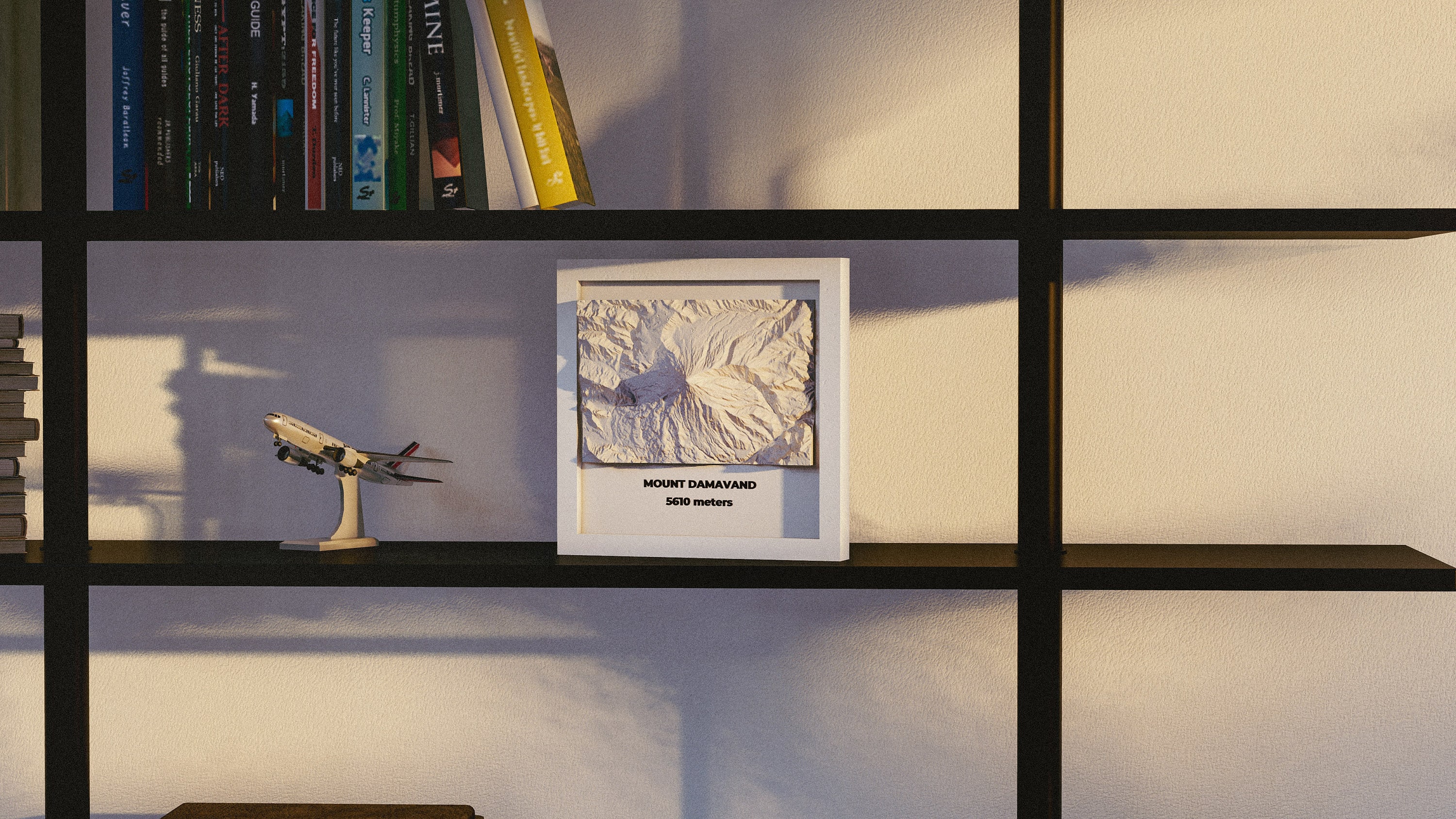 mount-damavand-middle-east-3d-printed-topographic-map-model-etsy