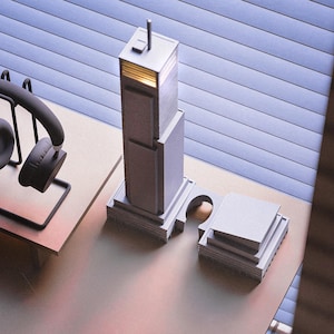 731 Lexington Avenue Model - Night Light Bloomberg Tower, 3D Printed NYC Architectural Decor