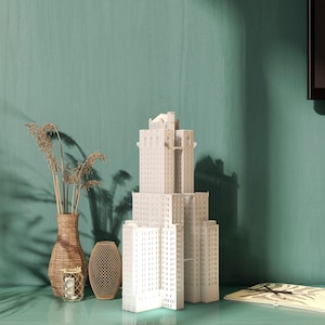 Bâtiment 3D de l'hôtel Shelton - Modèle architectural de la tour des États-Unis - Gratte-ciel de la ville de New York - Modèle imprimé 3D