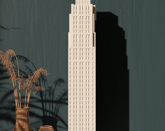David Stott Building 3D Printed Model - Detroit Skyscraper