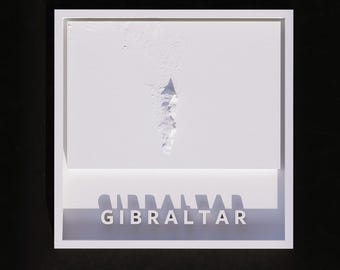 3D Printable Mount Gibraltar 3D Mountain Map – Minimalist White Topographic Wall Art (STL File)
