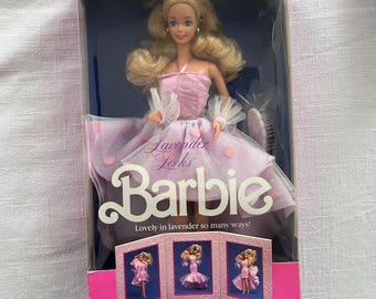Vintage 1989 Mattel Lavender Looks Barbie Doll Original Box # 3963 NOS NEW