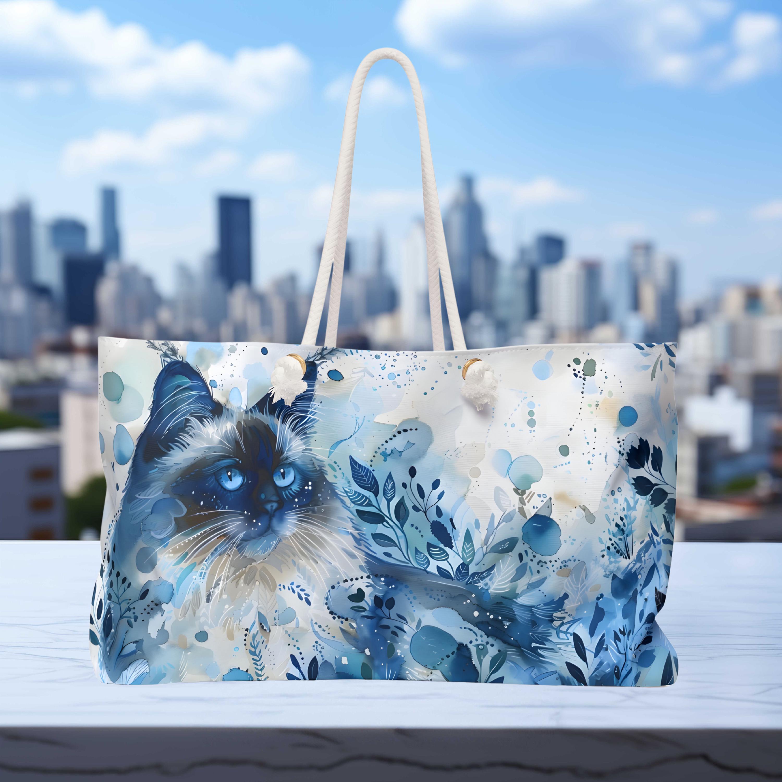 Ragdoll Weekender Bag, Cat Bag, Ragdoll Art Bag, Unique Ragdoll ...