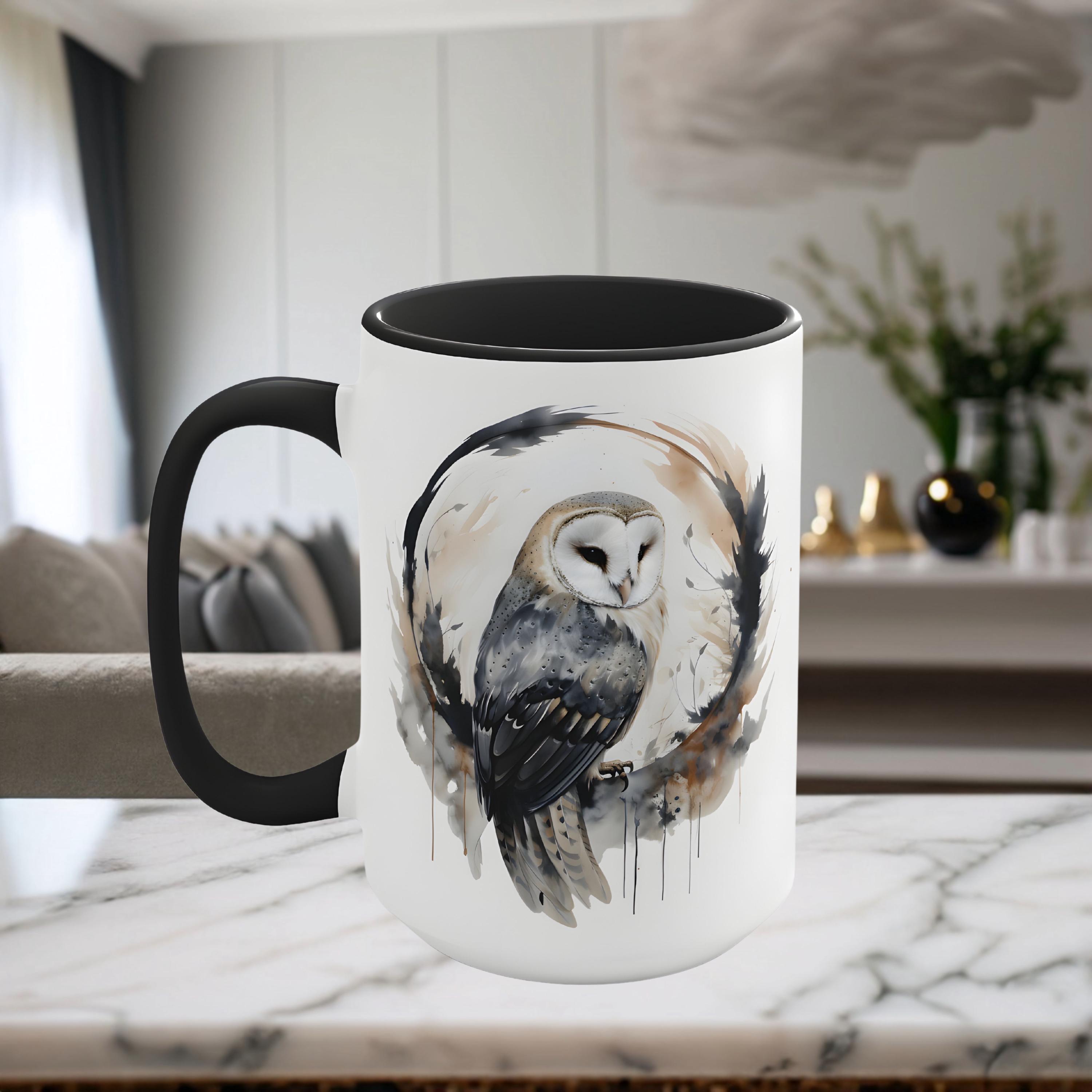 Barn Owl Mug, Owl Mug, Unique Owl Mug, Barn Owl Coffee Mug, Birthday Present, Owl Lover Mug, Gift Fo