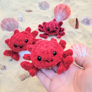 Clawdia the Crab, Crochet pattern, PDF, ENGLISH, Amjgurumi, Crab