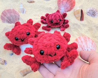 Clawdia the Crab, Crochet pattern, PDF, ENGLISH, Amjgurumi, Crab