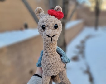 No-sew Crochet Luna the Llama PDF Pattern w/accessories, amigurumi, English