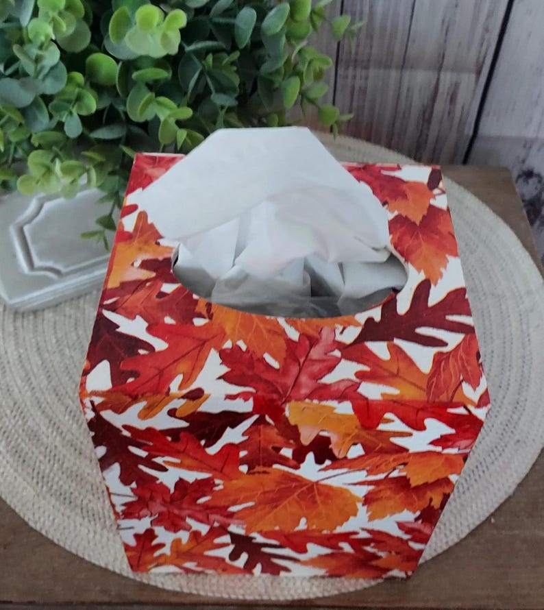 Tissue Fall Fall Tissue Box Cover: Fall Accent Decor - Etsy