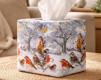 Birds Tissue Box Cover: Birds Accent Decor