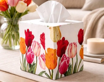 Tulip Tissue Box Cover: Tulip Accent Decor