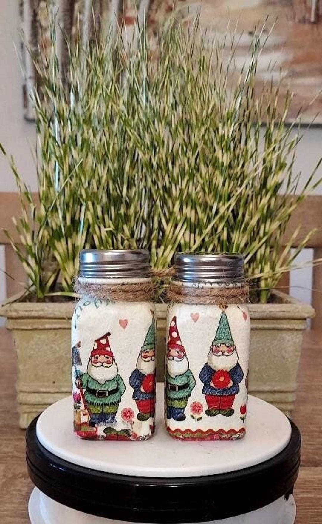 GNOME SHAKER SET Gnome Salt/pepper Shaker Set Gnome Etsy