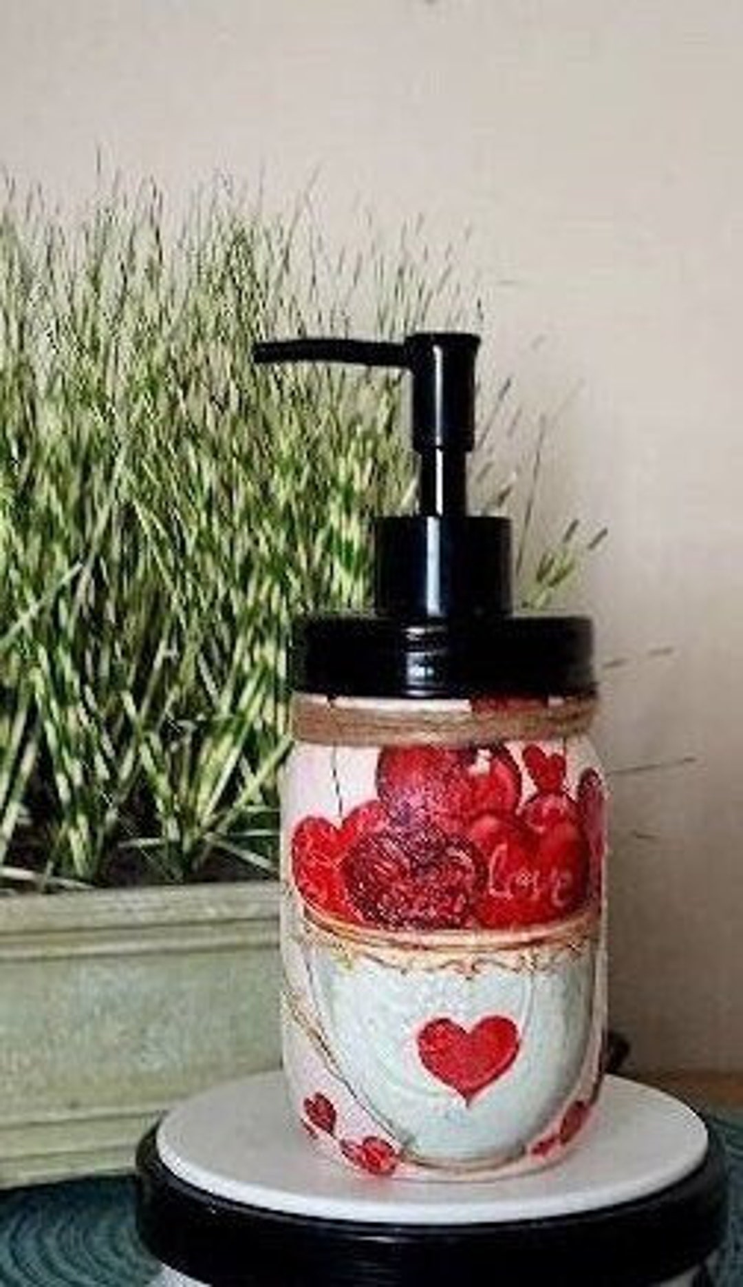 HEART SOAP DISPENSER, Soap Dispenser, Sanitizer Dispenser, Hearts